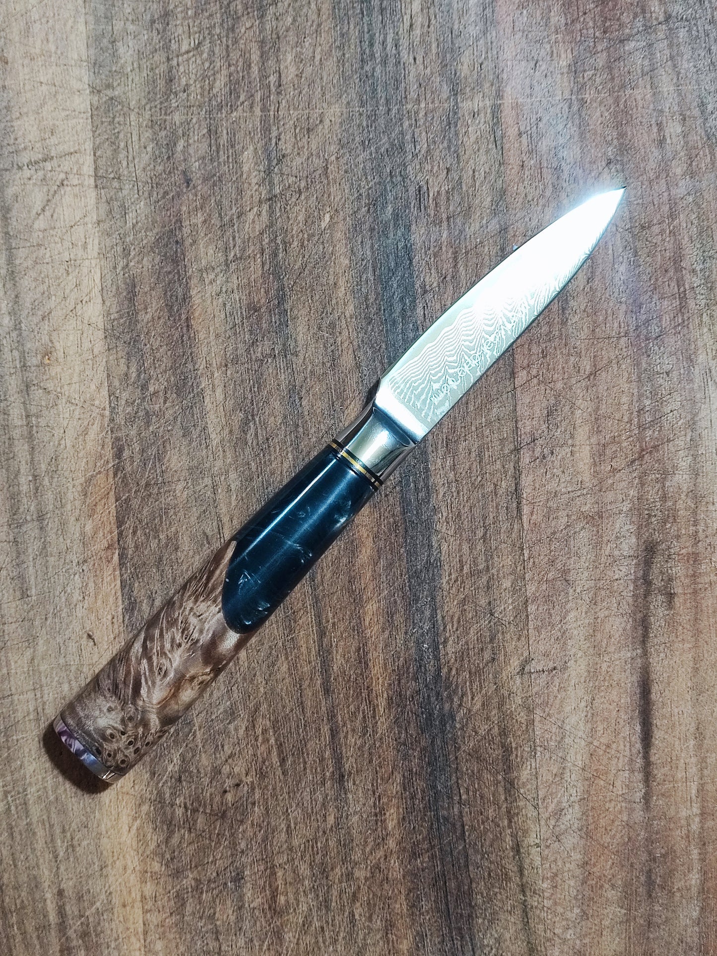 大马士革西式厨刀全套(欧式刀)