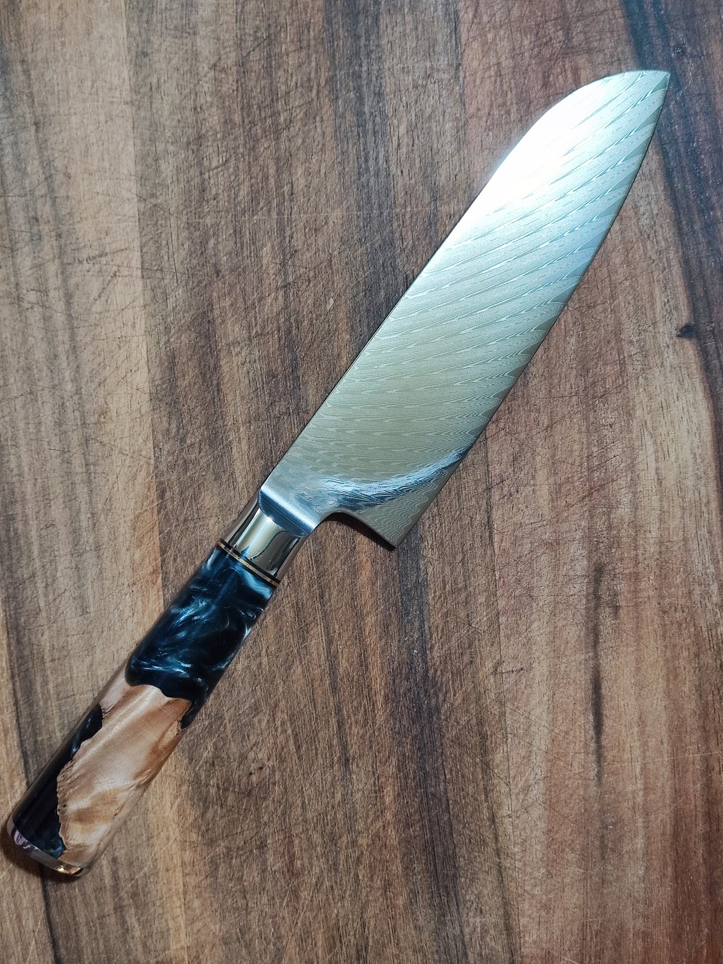 大马士革西式厨刀全套(欧式刀)