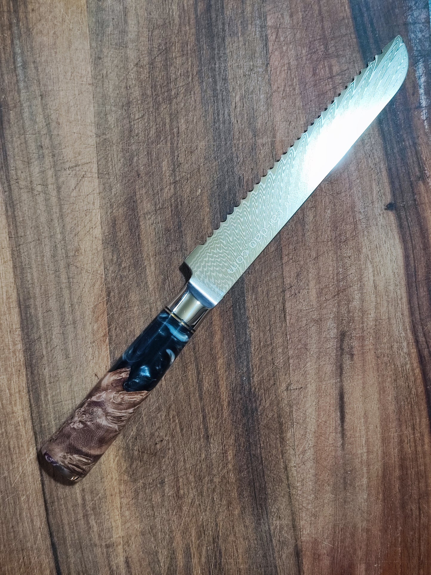 大马士革西式厨刀全套(欧式刀)