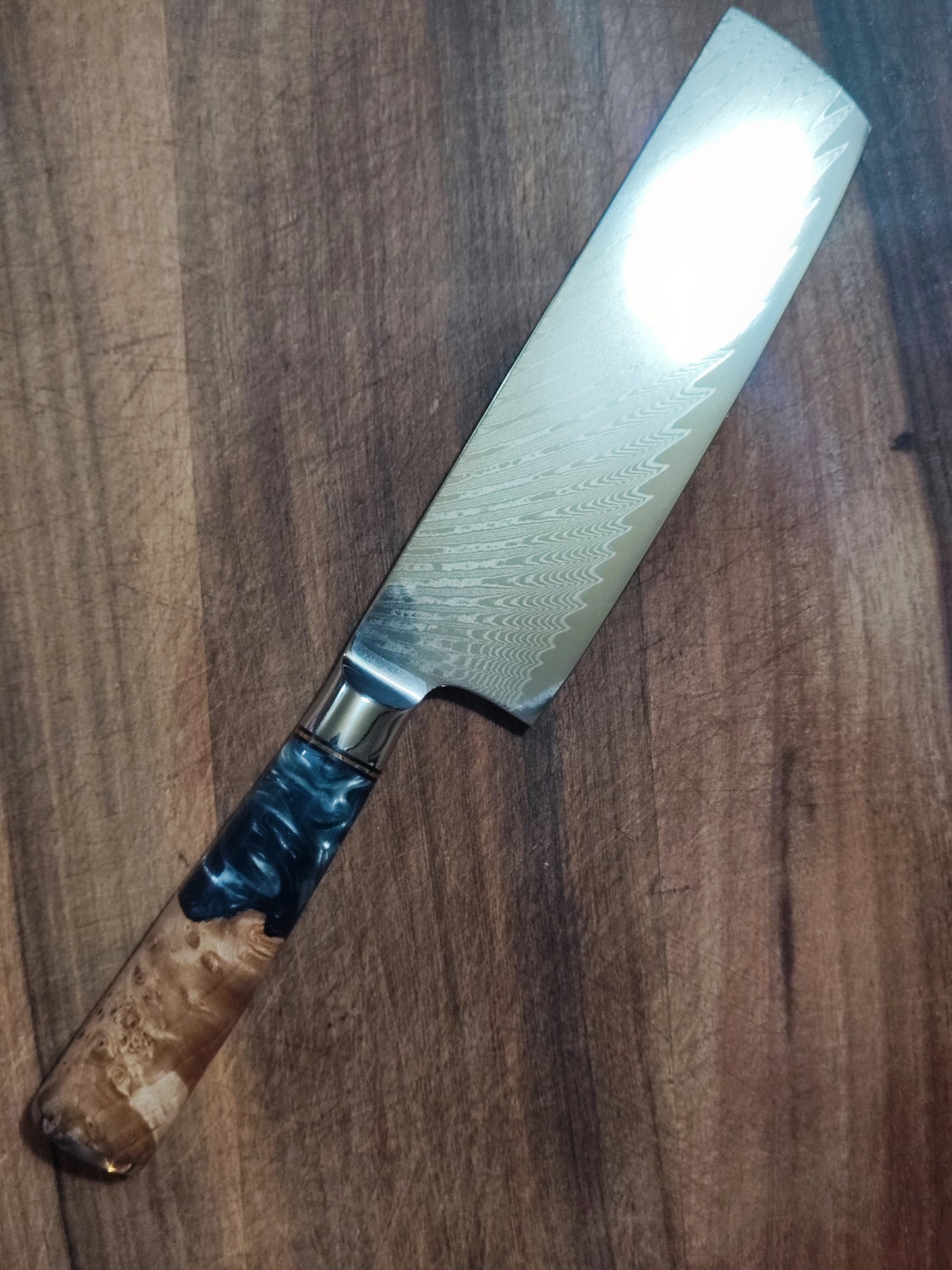 大马士革西式厨刀全套(欧式刀)