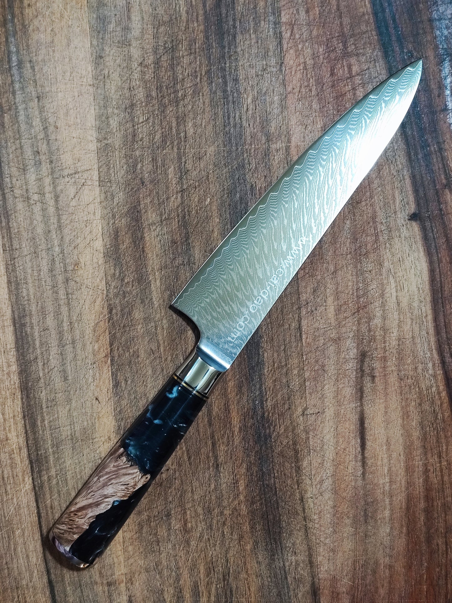 大马士革西式厨刀全套(欧式刀)