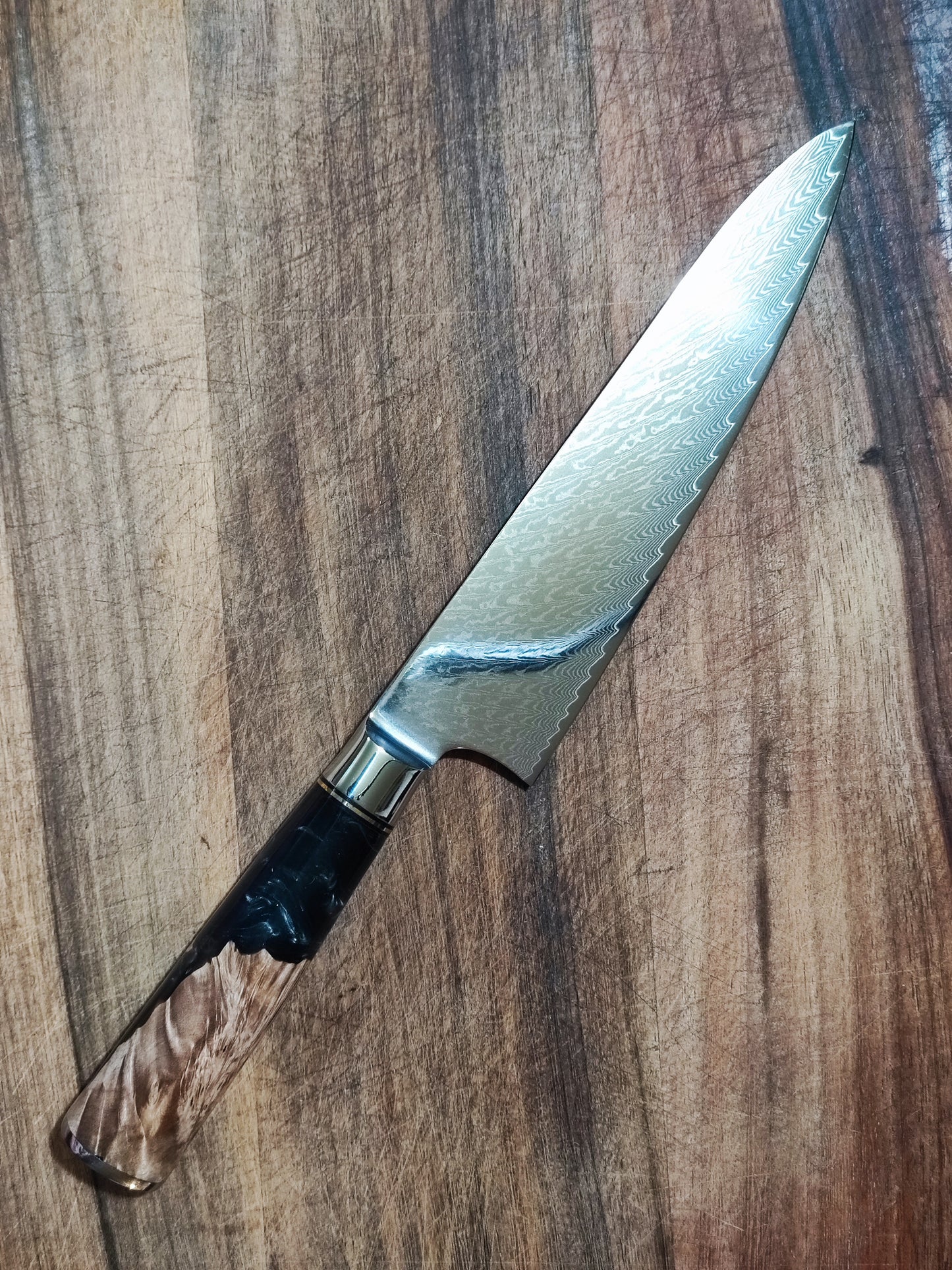 大马士革西式厨刀全套(欧式刀)