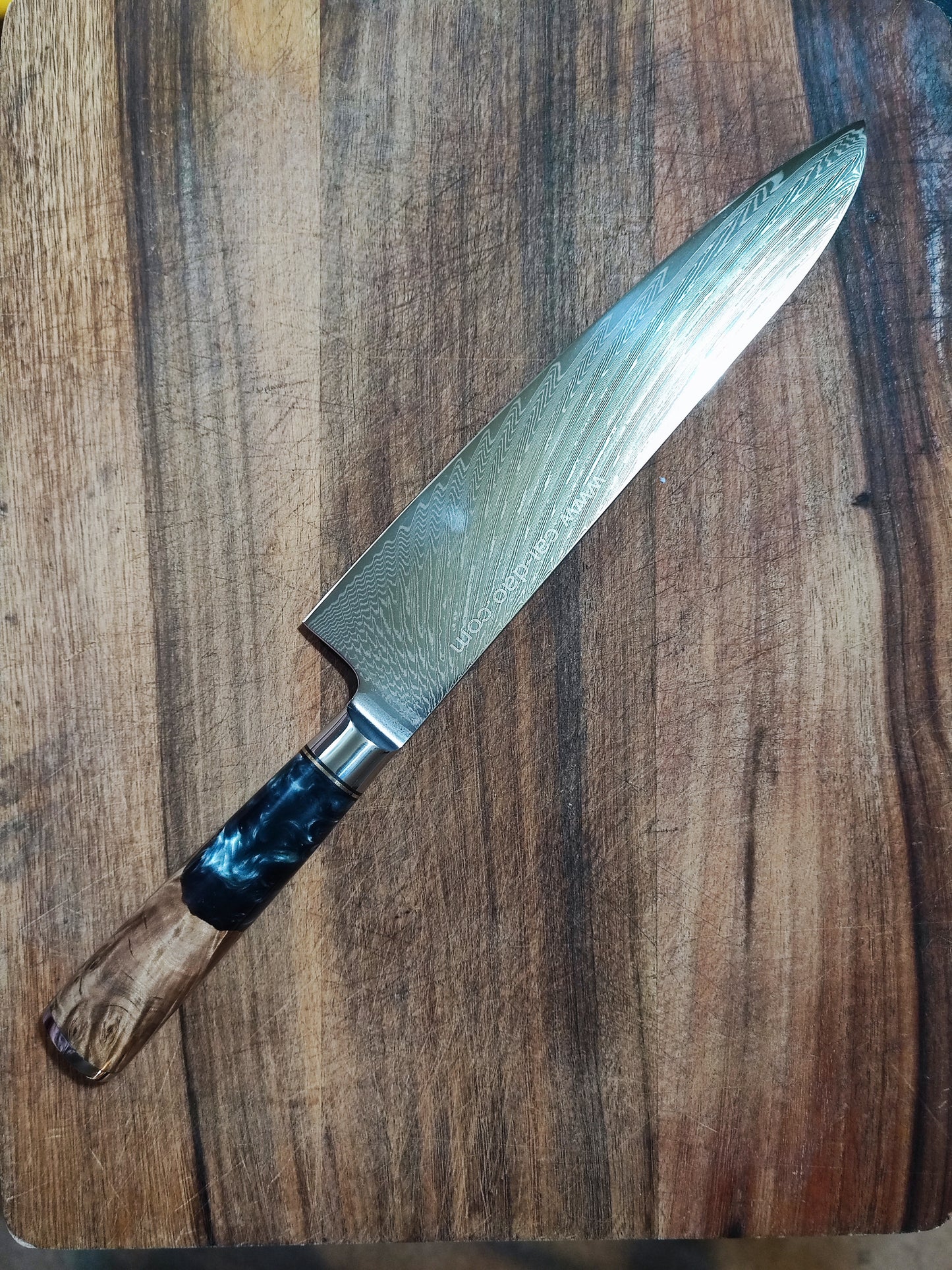 大马士革西式厨刀全套(欧式刀)