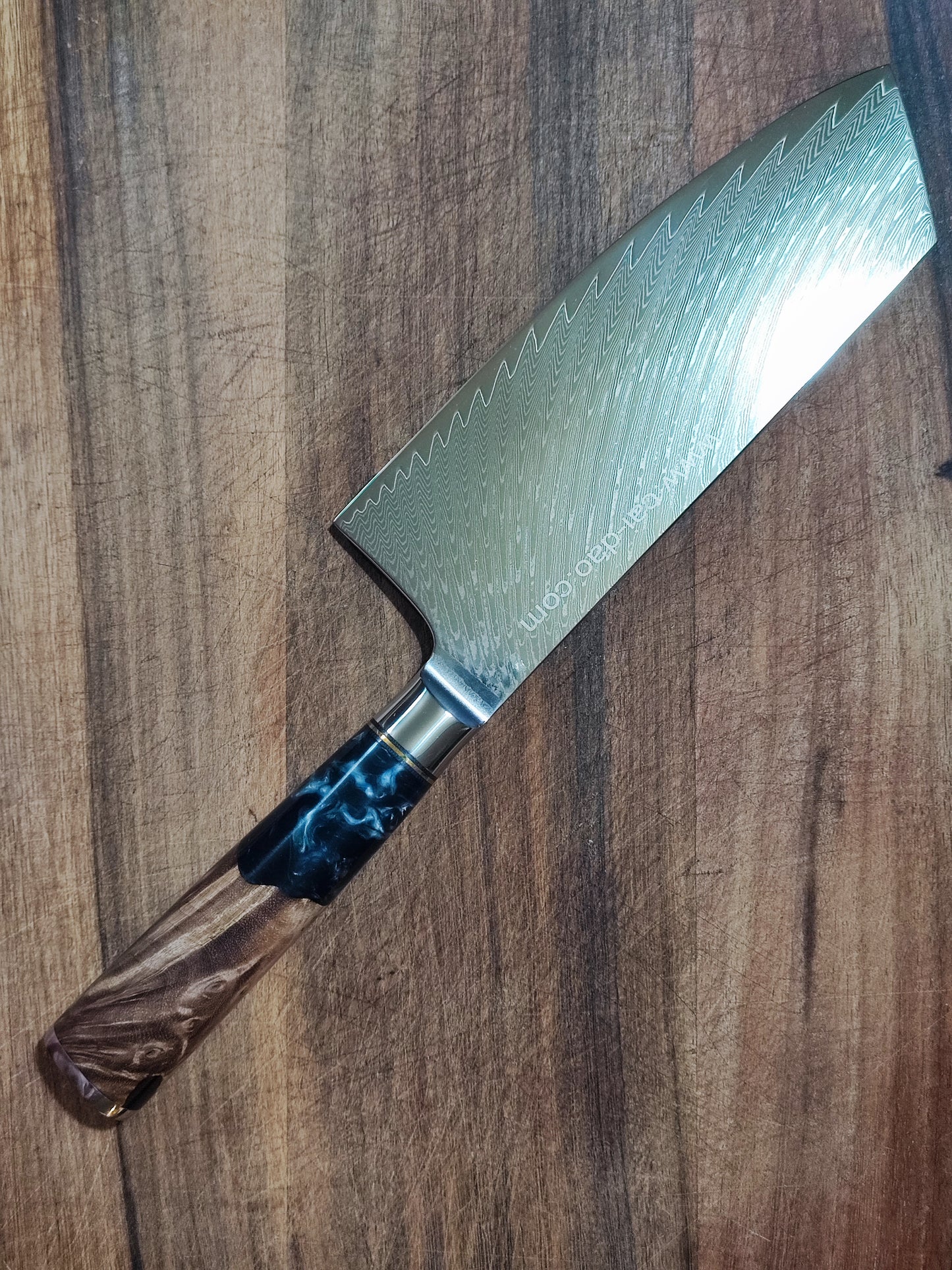 大马士革西式厨刀全套(欧式刀)